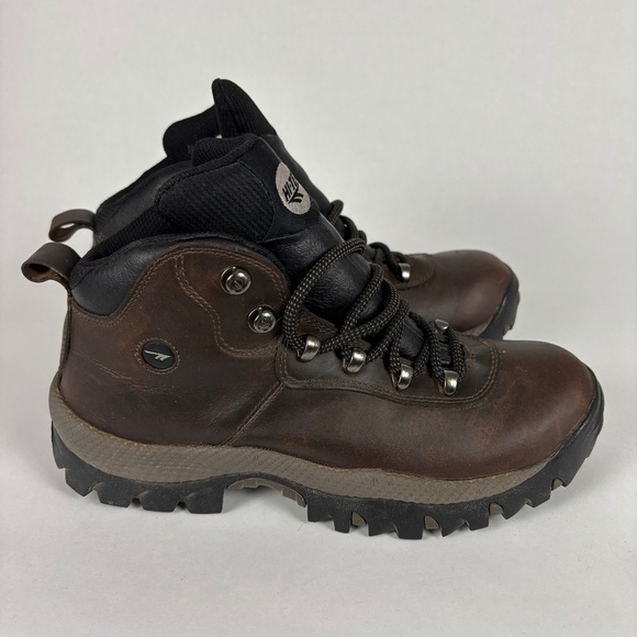 HI TEC Other - Hi-Tec Brown and Black Leather Rugged Outdoor Boots, Work/Hike with Durable Sole